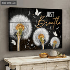 Dandelion Just Breathe Wall Art