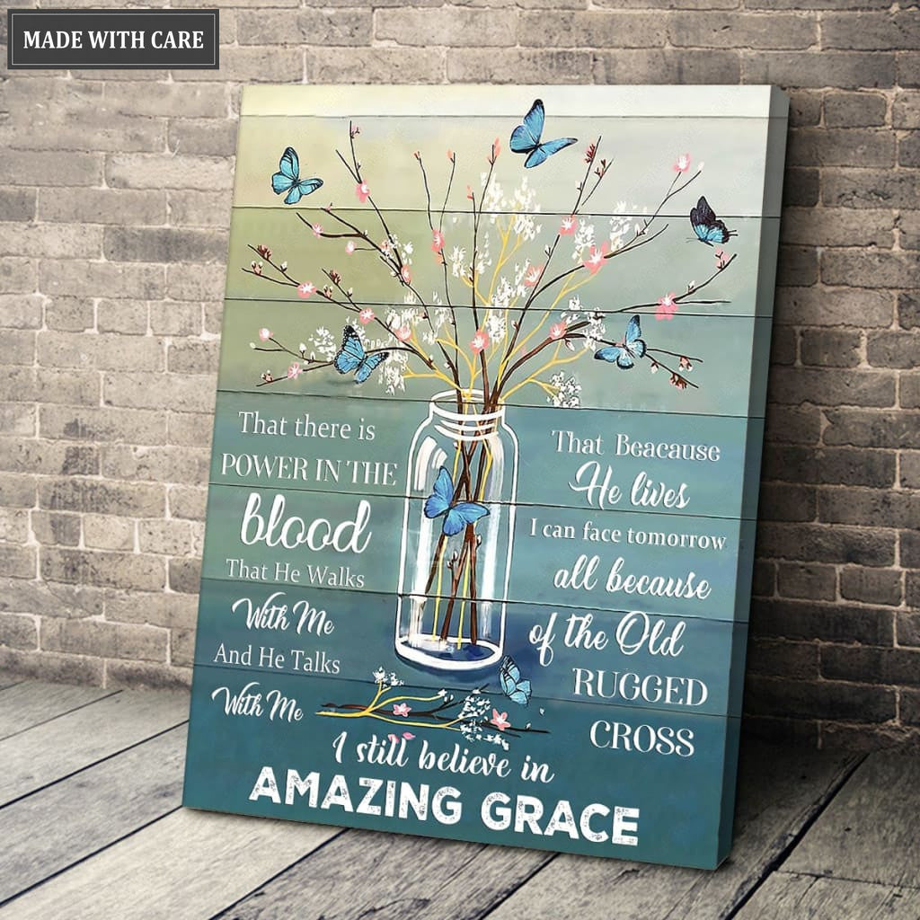 Jar Grace Butterfly Poster And Canvas