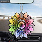Colorful Sunflower You Are Chosen Ornament