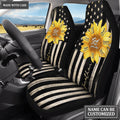 Sunflower God says you are Personalized Car Seat Cover