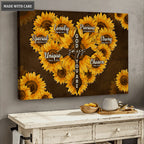 Sunflower Heart God Says You Are Special Wall Art