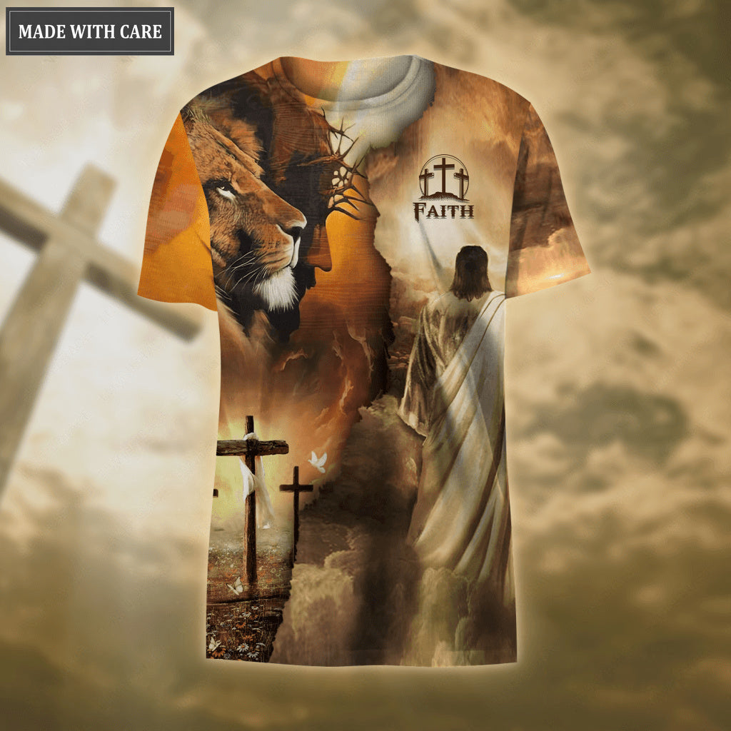Faith Jesus Lion Cross As Strong As I Am Hoodie