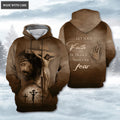 Jesus Cross Prayer Hand Let Your Faith Be Bigger Than Your Fear Hoodie