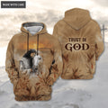 Jesus Love Horse Sunset Cross Trust In God Hoodie