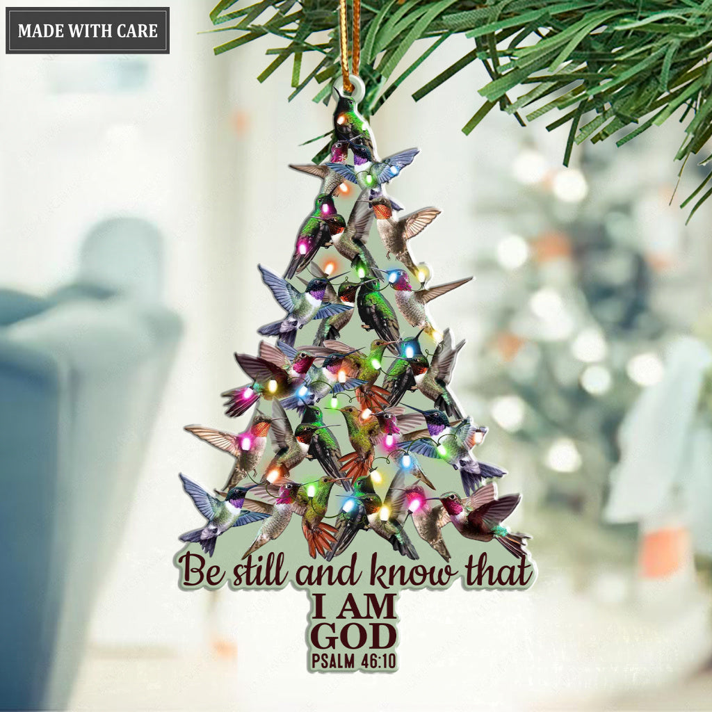 Be Still Hummingbird Ornament