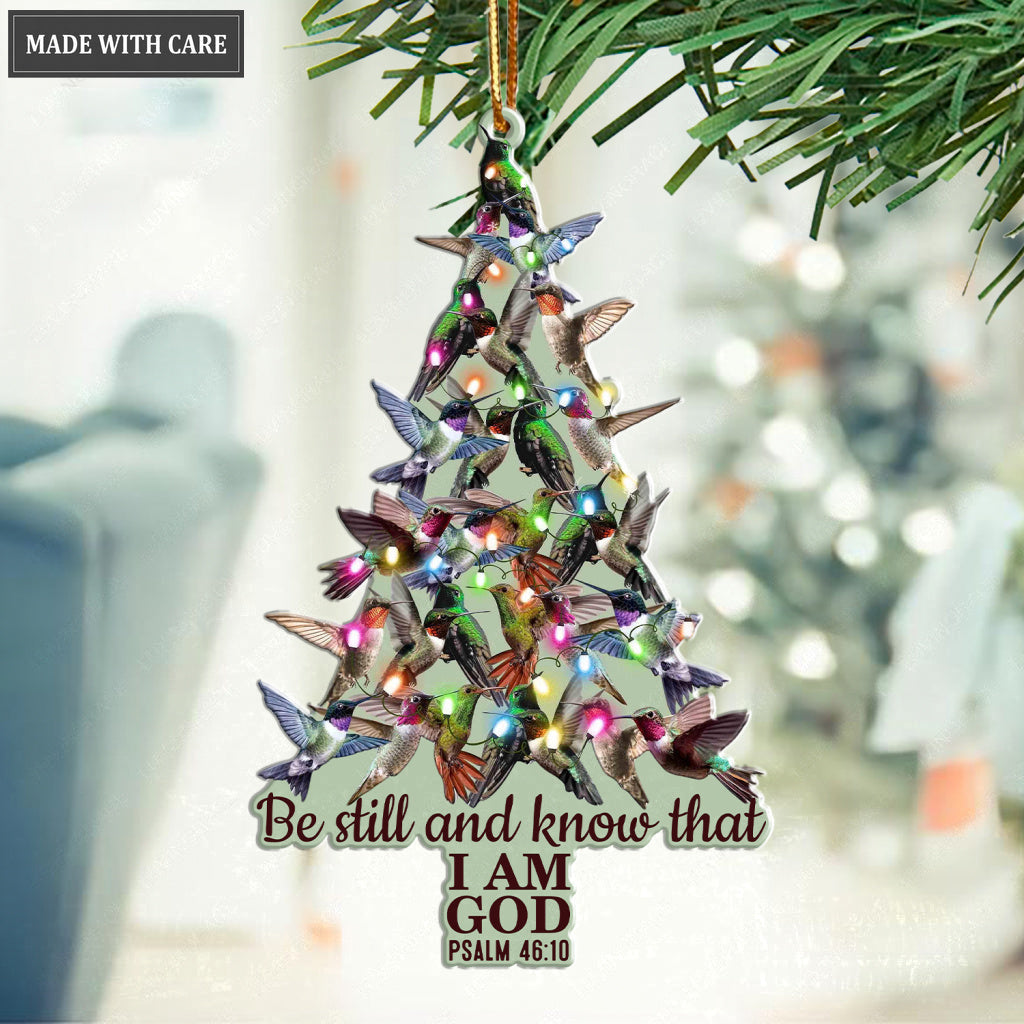 Be Still Hummingbird Ornament