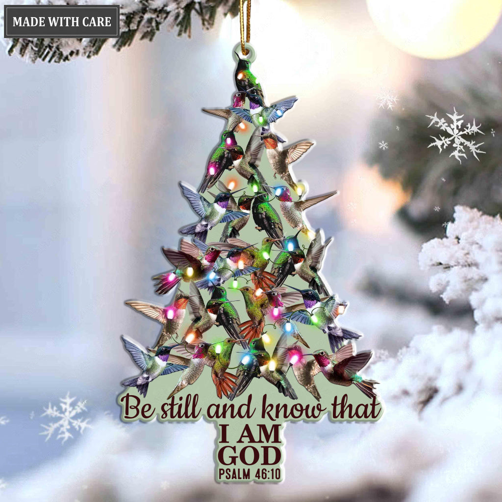 Be Still Hummingbird Ornament