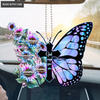 Hologram Flowers Butterfly And Faith Cross God Says You Are Ornament