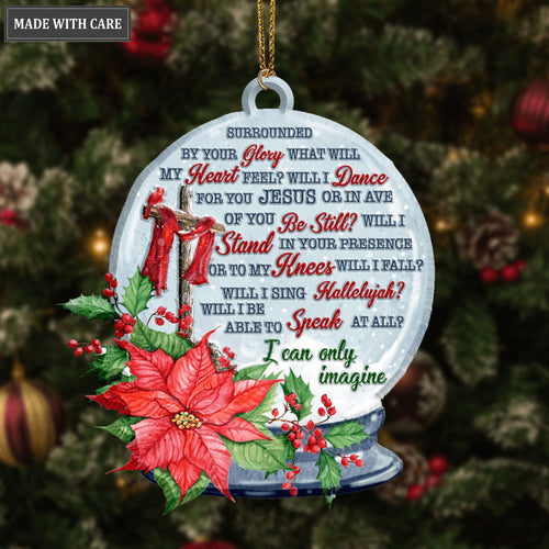 Christmas Flower Magic Ball I Can Only Imagine Ornament