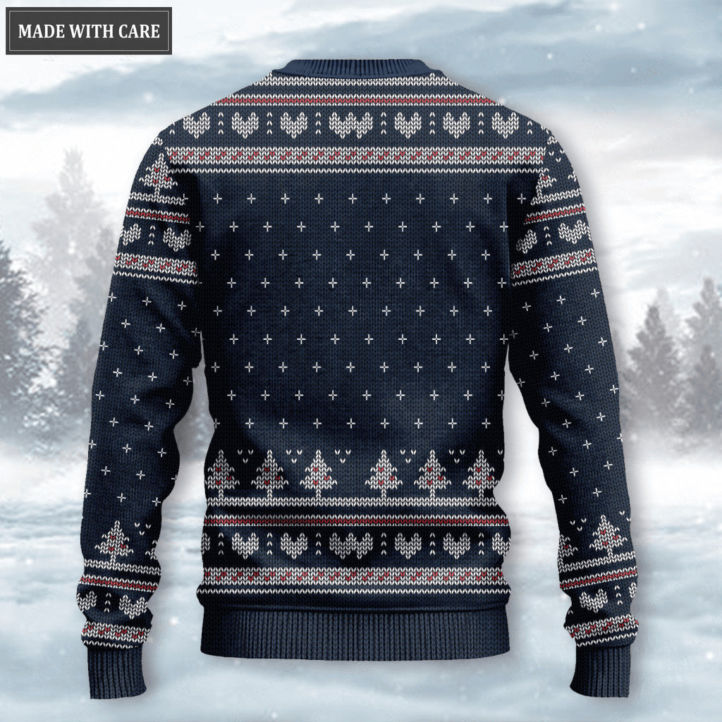 Christian God Wool Knitted Pattern Ugly Sweater