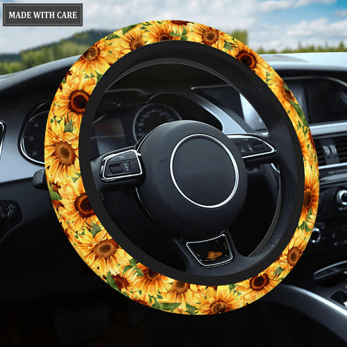 Beautiful Sunflower Steering Wheel Cover Car Accessories