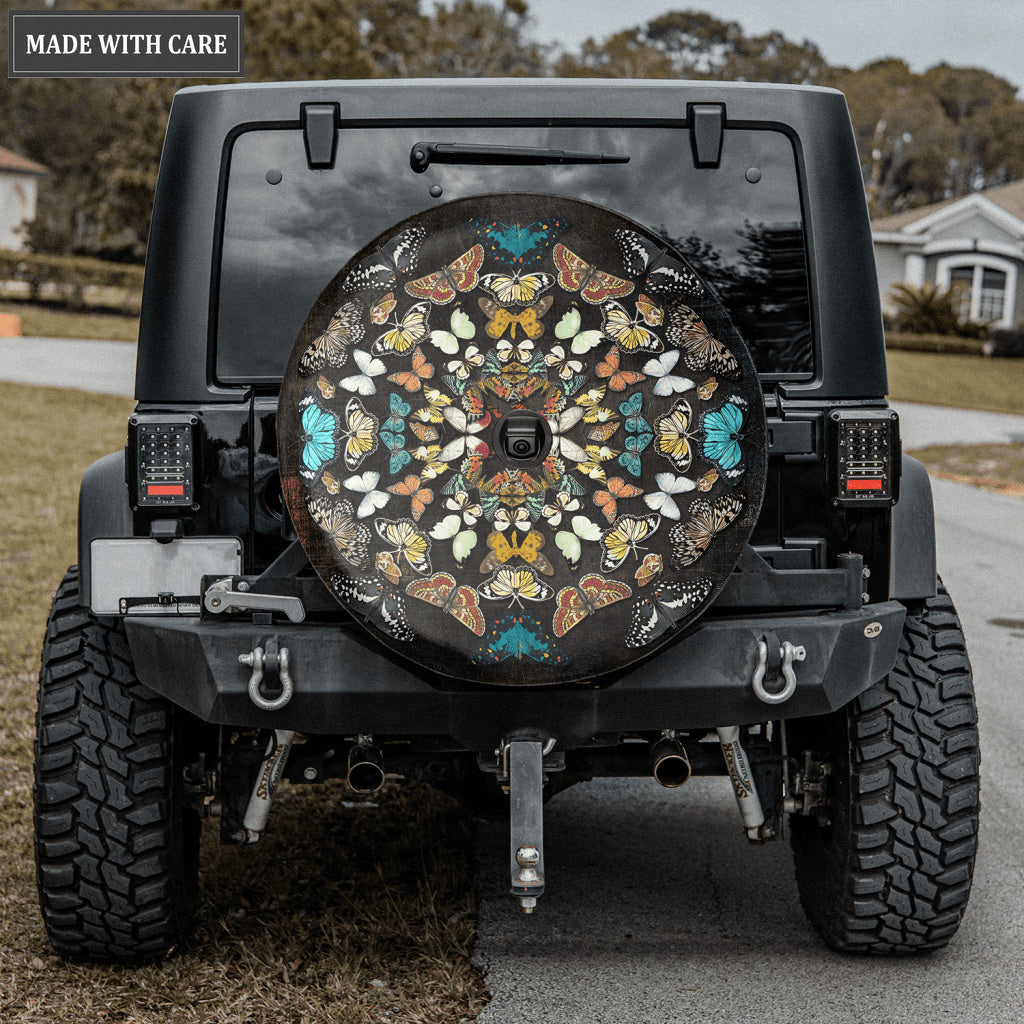 Mandala Butterfly Tire Cover Car Accessories