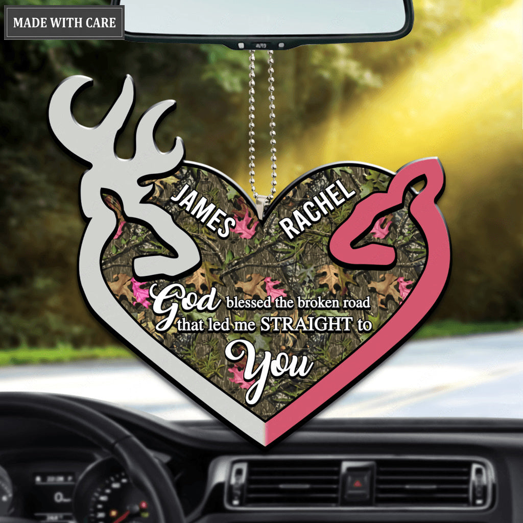 Country Love God Blessed Personalized Ornament