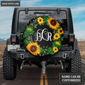 Sunflower Tire Cover Car Accessories Custom Tire