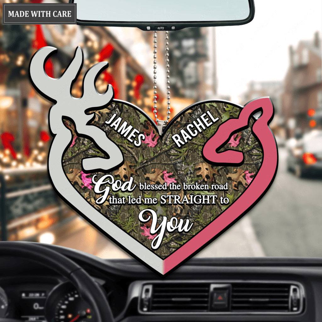 Country Love God Blessed Personalized Ornament