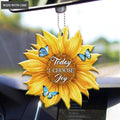 Today I Choose Joy Sunflower Ornament