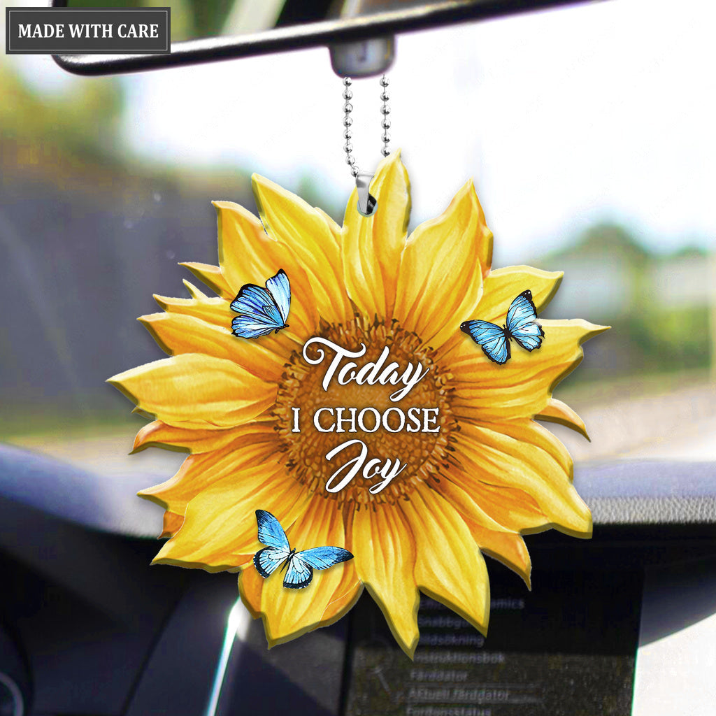 Today I Choose Joy Sunflower Ornament