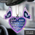 Printfamily M39 Butterfly Couple God Blessed Personalized Ornament