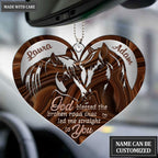 Printfamily M40 Horse Couple God Blessed Personalized Ornament