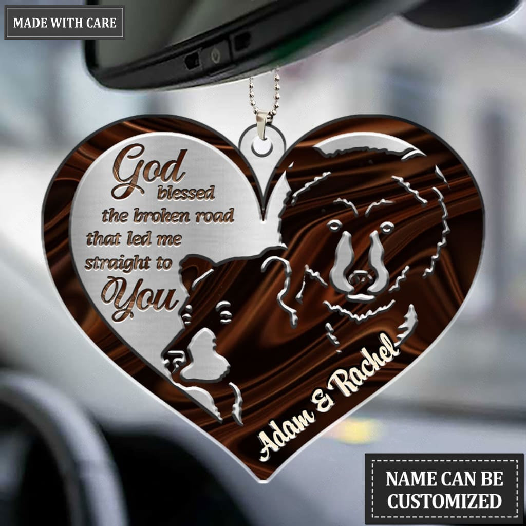 Luvingrace M47 Bear Couple God Blessed Personalized Ornament