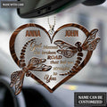 Printfamily M48 Dragonfly Couple God Blessed Personalized Ornament