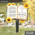 Forever in Our Heart Book Personalized Memorial Plaque
