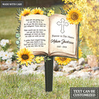 Forever in Our Heart Book Personalized Memorial Plaque