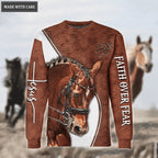 Faith Over Fear Horse Hoodie