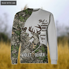 Personalized Buck And Doe Camo God Blessed Zipper Hoodie