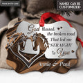 Couple Horse God Blessed Personalized Aluminum Ornament