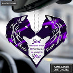 Wolf Couple God Blessed Personalized Ornament