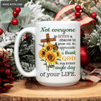 Sunflower Cross Butterfly Thank God Every Day Mug
