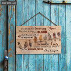 Personalized Birds On Branch Amazing Grace Wood Rectangle Sign