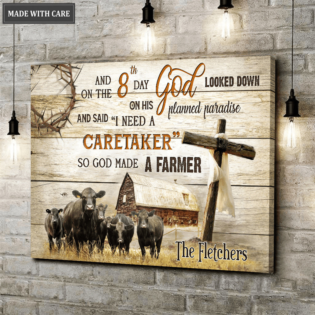 Personalized Serve The Lord Rugged Cross Wall Art