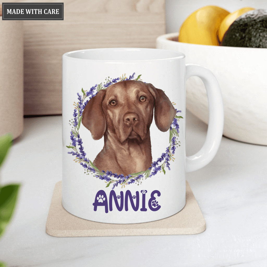 Colored Pencil Pet Portraits Pet Mug From Photo - Personalized Custom Mug