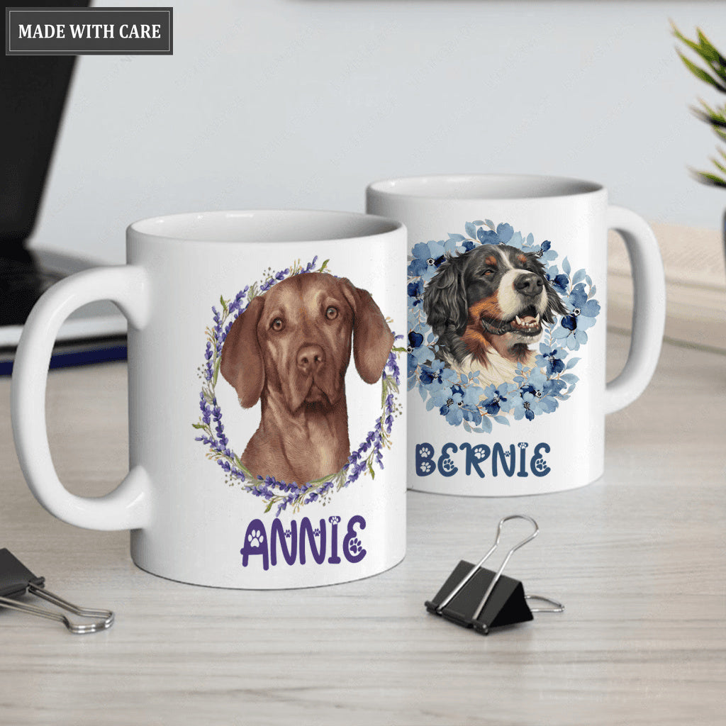 Colored Pencil Pet Portraits Pet Mug From Photo - Personalized Custom Mug