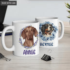 Colored Pencil Pet Portraits Pet Mug From Photo - Personalized Custom Mug