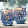 Jesus On Water Wine Tumbler