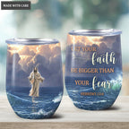 Jesus On Water Wine Tumbler