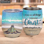 Sea Turtle To The Sea Wine Tumbler