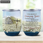 Vintage Field The Old Rugged Cross Wine Tumbler