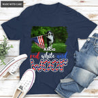 Red White Woof - Personalized Custom Unisex T-Shirt For Pet Lovers