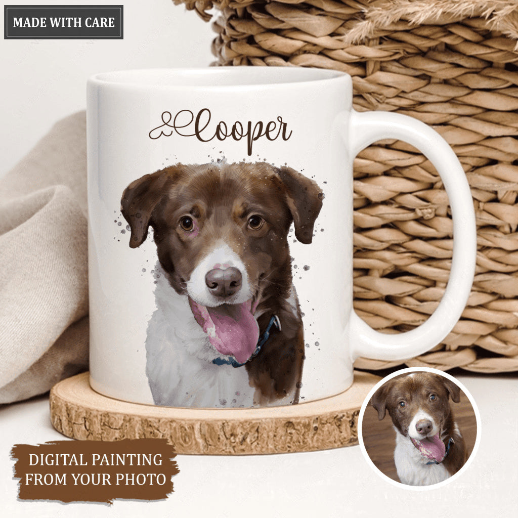 Stunning Masterpiece Pet Mug From Photo - Personalized Custom Mug