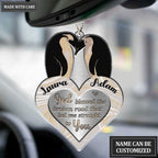 Printfamily M53 Penguin Couple God Blessed Personalized Ornament