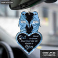 Printfamily M56 Penguin Couple God Blessed Personalized Ornament