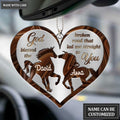 Printfamily M58 Horse Couple God Blessed Personalized Ornament