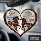 Printfamily M58 Horse Couple God Blessed Personalized Ornament