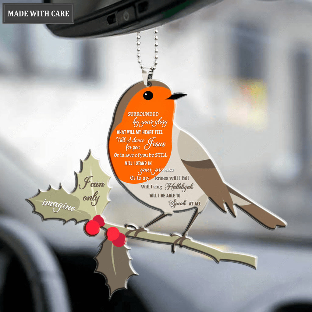 Robin On Branch By Glory Ornament