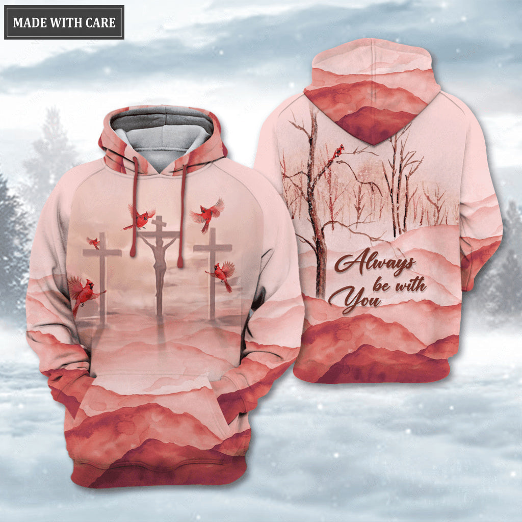 Cardinal Cross Always Be With You Hoodie
