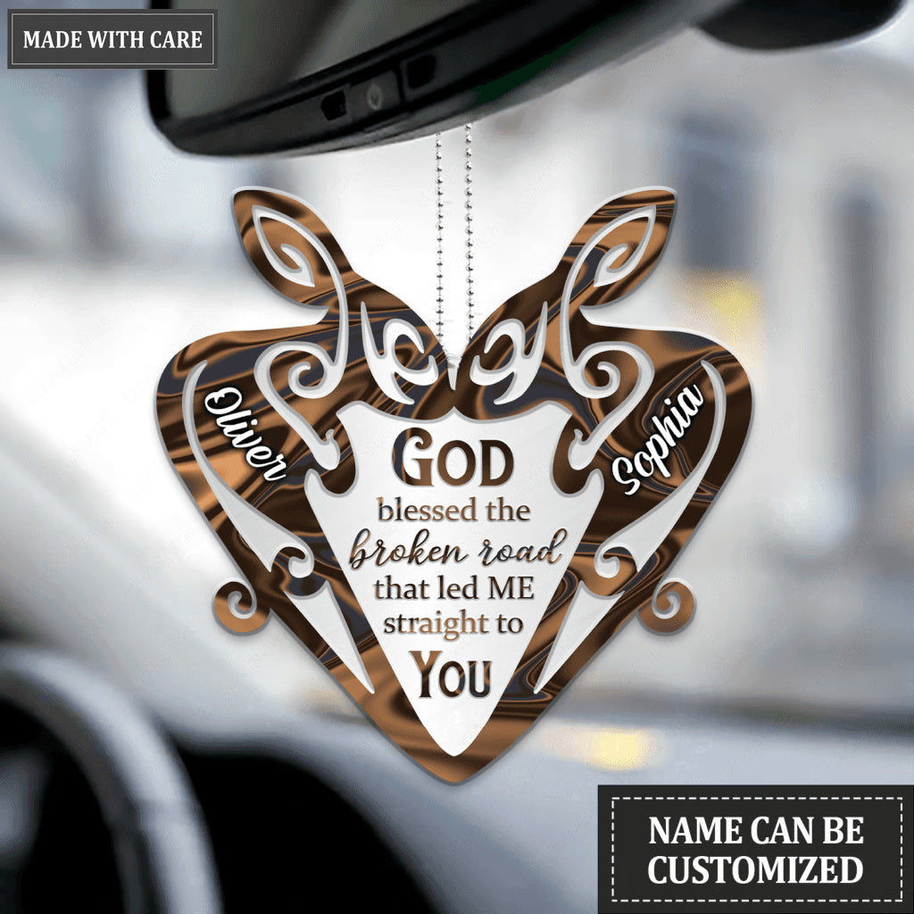 Rabbit Couple God Blessed Personalized Ornament
